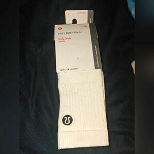 lululemon athletica Daily Stride Quarter Length Socks 3 Pack, Size Large